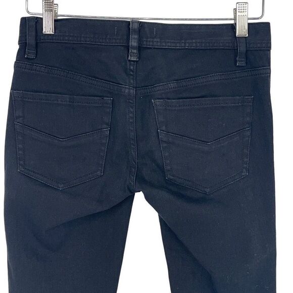 Free People Womens Levon Side Zipper Skinny Jeans Stretch Denim Black Size 25 - Picture 5 of 10